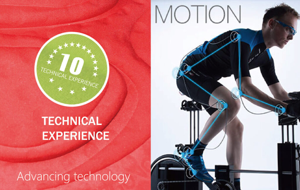 10 years experience of cycling motion technical