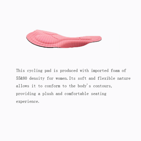 Women Cycling Chamois Pad Sk 844 For Shorts Features