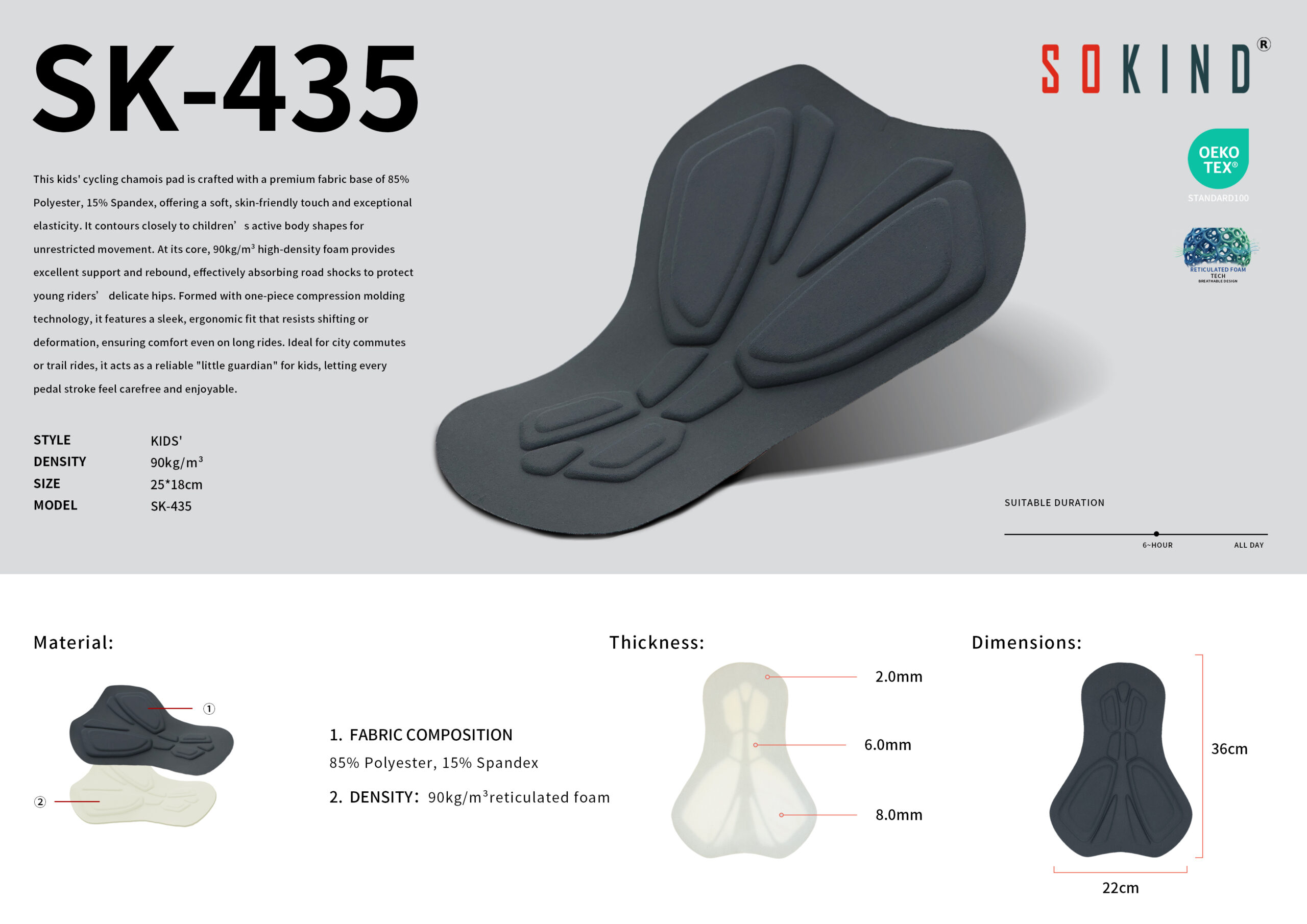Fabricant de chamois en gros pour enfants Sk 435 Sokind® (6)